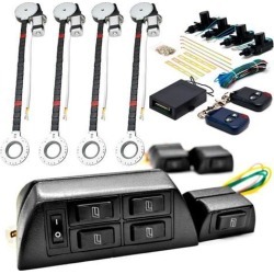 Biltek 4x Door Car Power Window + Keyless Door Unlock Kit For Ford / GMC Taurus Thunderbird Windstar Suburban