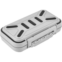 Global Bargains Fishing 16 Compartments Fish Hook Bait Storage Box Case Holder Gray