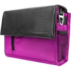 VANGODDY Metric Camera Bag with Padded Shoulder Strap suitable for 6 x 5 inch DSLR and SLR Cameras (Purple)
