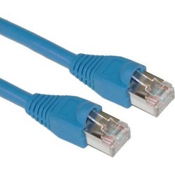 Offex Shielded Cat5e Blue Ethernet Cable, Snagless/Molded Boot, 50 foot