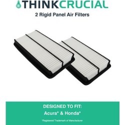 2 Rigid Panel Air Filters Fit Acura Truck MDX, Honda Truck Odyssey & More, Compare to Part # CA10013 & A25651, Designed & Engineered by Think Crucial