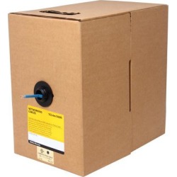 StarTech.com WIR5ECMPHBL Cat5e - 500ft 500 ft Roll of Blue Plenum CMP Cat5e Solid UTP Bulk Cable