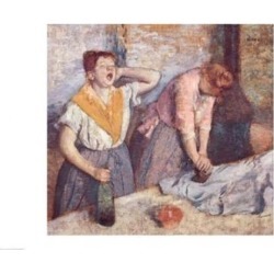 Posterazzi BALXIR33372LARGE The Laundresses C.1884 Poster Print by Edgar Degas - 36 x 24 in. - Large