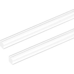 6mmx6mmx20inch Acrylic Rod Square Clear Acrylic Plastic Rod Solid PMMA Bar 2pcs