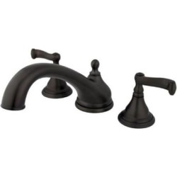 ROMAN TUB FILLER W/FL HDL-Oil Rubbed Bronze Finish