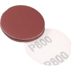 2-inch Hook and Loop Sanding Discs, 800-Grits Grinding Abrasive Aluminum Oxide Flocking Sandpaper for Random Orbital Sander 10pcs