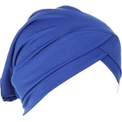 Silk Beanie Hat Scarf Chemo Cap Turban Headwear Sleep Hair Wrap Night Bonnet Blue