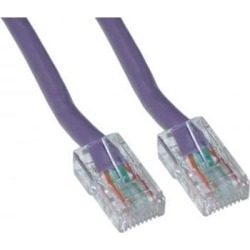 Offex Cat5e Ethernet Patch Cable, Bootless, 3 foot - Purple