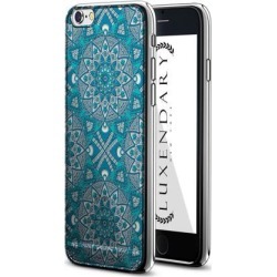 LUXENDARY BLUE BOHO STYLE PATTERN DESIGN CHROME SERIES CASE FOR IPHONE 6/6S PLUS
