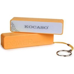 2600mAh Portable Mobile Power Bank USB Charger Key Chain case for Phone Orange