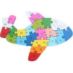 Puzzle Wooden Blocks Toys For Toddlers Children's Gift Of Ages 2-7(aircraft)