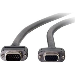 C2G 50236 Select VGA Video Extension Cable VGA Male to VGA Female, In-Wall CMG-Rated, Black (3 Feet, 0.91 Meters)
