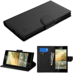 ZTE Warp Elite N9518 Black Pattern/Black Liner MyJacket Wallet Slots