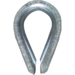 National, N176-792, 1/8', Zinc Rope Thimble