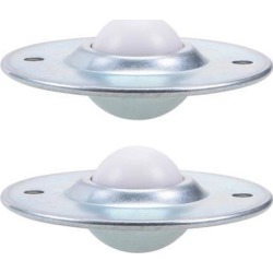 Ball Transfers Bearing Unit CY-25B 1' Diameter, Flying Saucer Mounted, Nylon Ball, 99lbs Load Capacity 2pcs