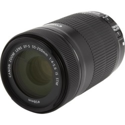 Canon 8546B002 SLR Lenses EF-S 55-250mm f/4-5.6 IS STM Telephoto Zoom Lens Black