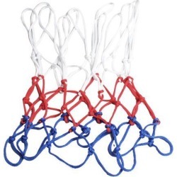 2 Pcs 18.1' Long Portable Braided Nylon Basketball Nets 12 Loops