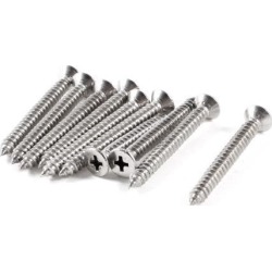 Unique Bargains Industry 45mm x 4.6mm Threaded Self Tapping Screws Drilling Bolts 10 Pcs