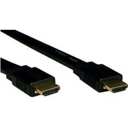 Tripp Lite High Speed HDMI Flat Cable, Ultra HD 4K x 2K, Digital Video with Audio (M/M), Black, 6-ft. (P568-006-FL)