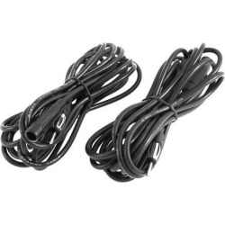 Unique Bargains Car Antenna Extension Wire Male Female Ant AM FM Adapter Cable 13ft 2 Pcs
