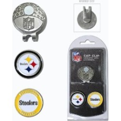 Team Golf 32447 Pittsburgh Steelers Golf Ball Marker Hat Clip