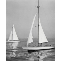Posterazzi SAL25522849 Sailboats in the Sea Poster Print - 18 x 24 in.