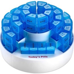 Monthly Pill Box by MEDca - Smart Prescription Organization with Multiple Daily Doses Section, Removable Compartments Perfect for Travelling