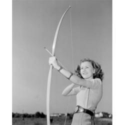 Posterazzi SAL255422355 Young Woman Shooting with Bow Poster Print - 18 x 24 in.