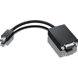 Lenovo Video Cable - Mini DisplayPort/VGA for Video Device, Projector, Monitor, TV - 7.80' - 1 x Mini DisplayPort Male Digital Audio/Video - 1 x.