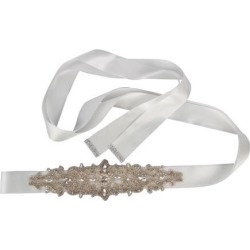 Wedding Bride Sash Belt Rhinestone Bridal Dress Belt Wedding Belts White