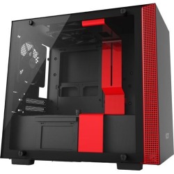 NZXT H200 - Mini-ITX PC Gaming Case - Tempered Glass Panel - All-Steel Construction - Enhanced Cable Management System - Water Cooling Ready.
