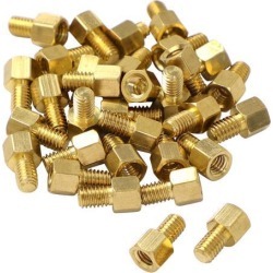 30 Pcs M4 5mm+6mm Male Female Brass Screw PCB Motherboard Standoffs Hex Spacers