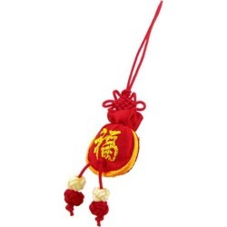Red Sachet Design Pendant Mobile Cell Phone MP4 Strap