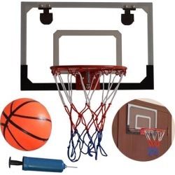 HY-013-B66 Kid Wall Mount Clear Basketball Backboard with Basketball & Pump Maximum Applicable Ball Diameter 5'