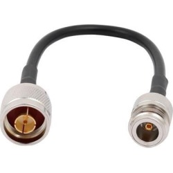 Unique Bargains N Type Male Plug to N Type Female Jack Connector M/F Adapter RG58 Cable 23cm/9'