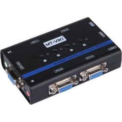 MT-461KL 4 Port Auto VGA USB KVM Switch PC Selector 1 Set of K & M Combo Controls 4 Hosts