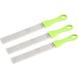 Unique Bargains Green Plastic Grip Vegetable Fruit Lemon Citrus Zester Grater 3 Pcs