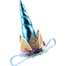 Headdress Colorful Hair Band Children Hair Accessories Birthday Party Blue