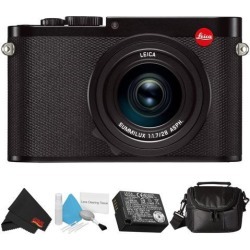 Leica Q (Typ 116) 24.2 MP Digital Camera (Black) 19000 Bundle with Carrying Case