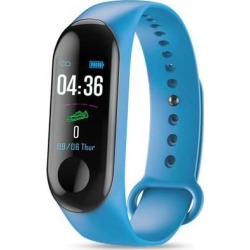 M3 Smartband Fitness Tracker Smart Bracelet Blood Pressure Heart Rate Monitor Waterproof Smart Band blue