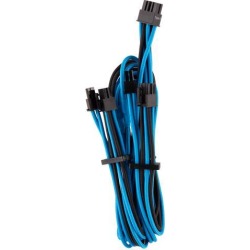 Corsair CP-8920256 Premium Individually Sleeved PCIe (Dual Connector) Cables Type 4 Gen 4 - Black/Blue