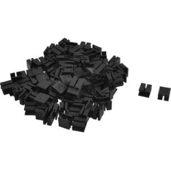 Unique Bargains 100 Pcs Plastic Protection PCB Transistor Housing Holder Washer Black