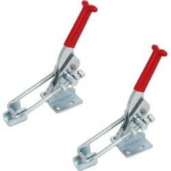 Unique Bargains318Kg Holding Capacity Zinc Plated U-Shaped Bar Toggle Clamps GH-431 2pcs