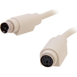 C2G 09470 PS/2 M/F Keyboard/Mouse Extension Cable, Beige (25 Feet, 7.62 Meters)