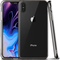 Vrs Design Crystal Bumper Clear Case Metal Black for iPhone XS Max Cases