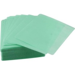 Unique Bargains 100 Disc Double Side PP CD DVD Sleeve Envelope Storage Case Holder Light Green