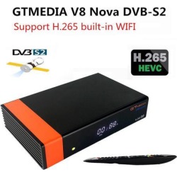 GTMedia V8 Nova DVB-S2 Freesat Satellite Receiver H.265 Built-in WIFI TV Box UK plug