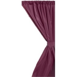 Carnation Home Fashions Indoor Vinyl Window Curtain in Burgundy