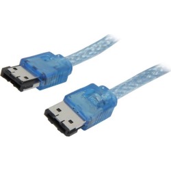 Nippon Labs ESATA3-R-6-ll-BU 6 ft. eSATA III(Type I) Male to Male Cable, Blue