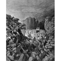 Posterazzi SAL995103074 The Fall of the Walls of Jericho Gustave Dore 1832-1883 French Poster Print - 18 x 24 in.